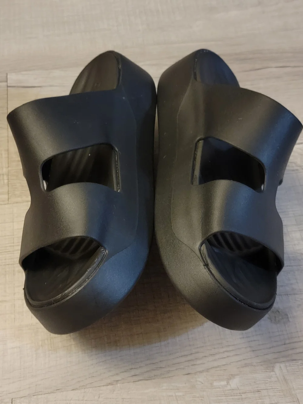 CROCS Men's Black Dual-Strap Slide Sandals